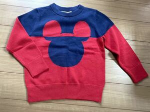 ★未着用新品！ディズニー×babyGAP☆おしゃれ長袖ニット　セーター　トップス　105☆送料185円★