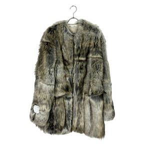 STELLA McCARTNEY(ステラマッカートニー) no collar fur coat (brown)