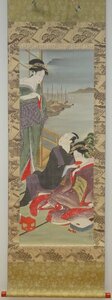 rarebookkyoto　YU-149　春政・　　　楼中酒宴風俗美人画・絹本設色　　1800年頃作　京都古物