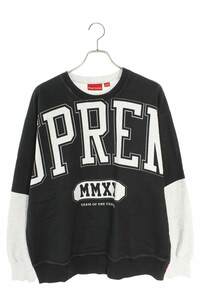 シュプリーム スウェット 20AW Overprint Crewneck サイズ:L オーバープリントクルーネックスウェット 中古 BS99