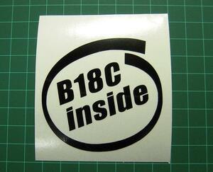 「B18C inside」ステッカー　intel inside　パロディ