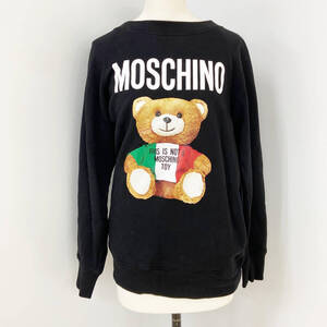 MOSCHINO モスキーノ スウェット トレーナー クマプリント ブラック #40