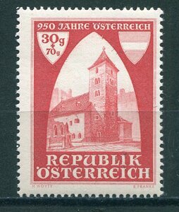 OS-1◇オーストリア　1946年　聖ルプレヒト教会／ウィーン　1種完　未使用