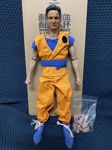 珍品☆ マイケルダグラス似ヘッド付 ドラゴンボール衣装 1/6スケールアクションフィギュア ワールドボックス WORLDBOX 素体 ホットトイズ系