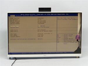 中古 一体型パソコンNEC　DA770/G　　Core7世代 i7　4GB　BIOSまで表示　液晶割れ　足スタンド欠品　ジャンク品　　送料無料