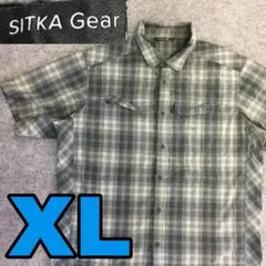 K949 SITKA Gear チェックシャツ 半袖 アメカジ 流行り 古着