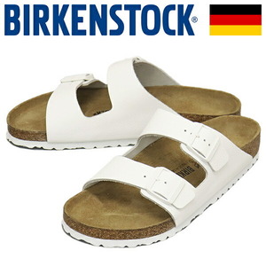 BIRKENSTOCK (ビルケンシュトック) 1025048 ARIZONA アリゾナ ナチュラルレザーサンダル WHITE レギュラー幅 BI333 43-約28.0cm