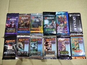 MTG ブースターパックまとめ　統率者レジェンズ　ジャッジメント　トーメント　プロフェシ　神河謀叛　ネメシス　希少　１２パック