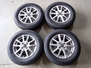 YS11270【送料無料165/70R14】MA26Sソリオ Kei ZC71Sスイフトなどに 2022年製 中古スタッドレス ★14×4.5J 100/4H ET44★