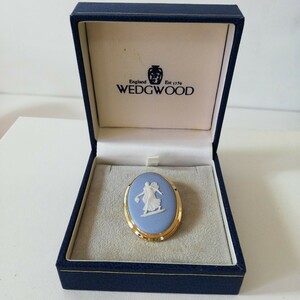 WEDGWOOD ウェッジウッド ブローチ ジャスパー 4cm [ブルー アクセサリー]