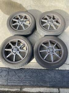 値下げ　レイズ　グラムライツ　57G 15×5J +45 4穴　PCD100 ヨコハマ　ジオランダー　CV G058 165/60R15 KEI ワークス