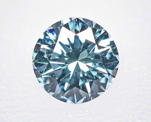 【100円～】0.406ct 天然ダイヤ Light Greenish Blue（トリートメント）SI1