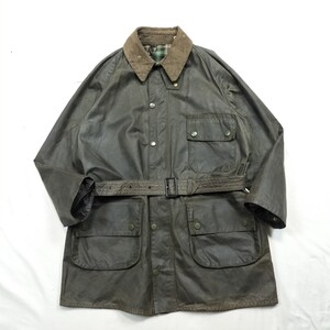 80s 1crest Barbour Solway Zipper c42　1981 バブアー 　ソルウェイジッパー　1クラウン　ykk リングジップ　1クレスト