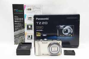 【適格請求書発行】美品 Panasonic パナソニック LUMIX DMC-TZ20 コンパクトデジタルカメラ ゴールド 元箱付【アルプスカメラ】241002d