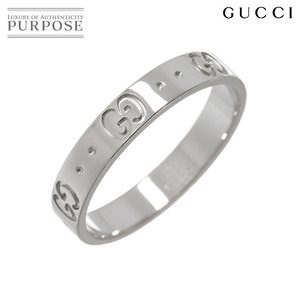 グッチ GUCCI アイコン #18 リング K18 WG ホワイトゴールド 750 指輪 Icon Ring 90224305