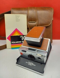 ■ Polaroid SX-70 LAND CAMERA ALPHA1 MODEL2 インスタントカメラ 空シャッターOK 現状品 バッグ ポラロイド 