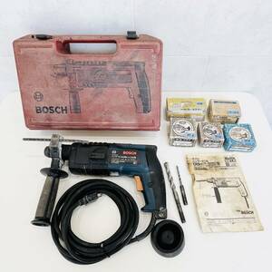 NA8384 動作品 ボッシュ ハンマードリル GBH 2/22E型 1990年 取説付 電子無段変速 BOSCH 0711434 電動工具 DIY 検K