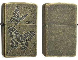 バタフライ アンティーク ゴールド ZIPPO