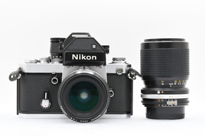 Nikon F2 フォトミックS 781万台 + 非AI NIKKOR 28mm F2.8 + AI-S Zoom-NIKKOR 35-105mm F3.5-4.5 ニコン フィルムカメラ レンズ ■25448