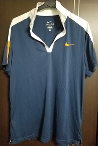 nike★dry-fit ポロシャツ★L★送料無料★検 ナイキ dry fit ゴルフ 半袖 GOLF ドライフィット★美品