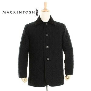 A4655/秋冬 MACKINTOSH マッキントッシュ コーデュロイ 中綿 キルティングジャケット 40 黒/英国製 スコットランド製 メンズ ブルゾン