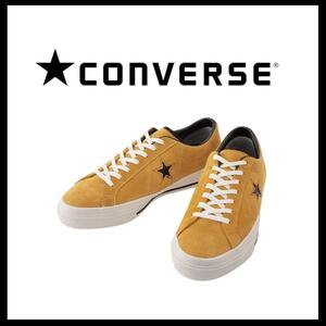 ○★新品 未使用 CONVERSE ワンスター スエード 定番ゴルフシューズ ゴールド 22.5cm○●