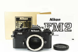 元箱 取扱説明書 値札付 ★美品★ Nikon ニコン New FM2 Body ボディ Black ブラック 一眼レフフィルムカメラ シリアル一致 (3957)