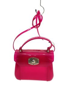 FURLA◆ショルダーバッグ/PVC/RED/無地