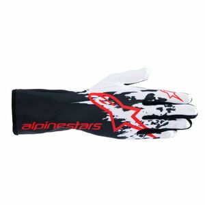 alpinestars(アルパインスターズ) カートグローブ TECH-1 K V3 GLOVES Sサイズ 123 BLACK WHITE RED [FIA8877-2022規格適合]