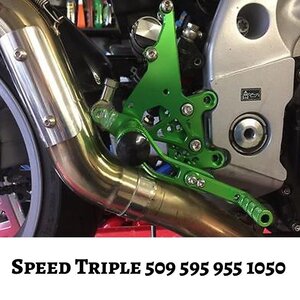 Triumph Speed Triple 509 595 955 1050 バックステップ 可変ポジション トライアンフ　スピードトリプル