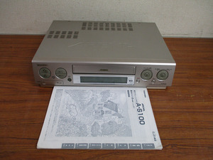 【Y12/D】東芝 ビデオカセットレコーダー A-S100 S-VHSビデオデッキ 再生確認済み 当時物 レトロ