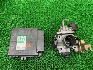 26 スズキ　エブリィワゴン　DA52W　エンジンコンピューター　ECU　33920-79AA 2　スロットルボディ 78A50