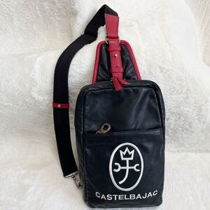 CASTELBAJAC カステルバジャック ボディバッグショルダーバッグ レザー　ブラック