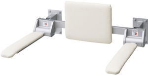 LIXIL・INAX　トイレ用肘掛け手すり　壁付式　合成皮革タイプ　背もたれ付　KFC-272EU　サイズお選びいただけます。