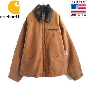 新品 00s carhartt デトロイト ジャケット BRN 4XL-TALL ブラウン サンドストーン カーハート デッドストック ビンテージ D150-18-0007ZVW