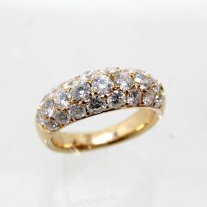 ◎中古美品◎１８金PG　ダイヤ　2.02ｃｔ　リング　11.5号