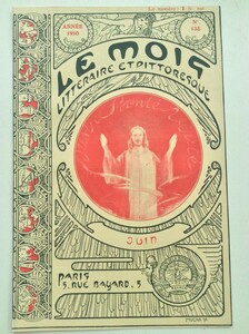 ミュシャ LeMois 1910年6月号の表紙 オリジナル石版画