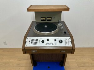 DENON デノン DN-308F 業務用レコードプレーヤー ステレオレコード再生機 ターンテーブル 簡易動作確認済 音出しOK 中古 オーディオ FM放送