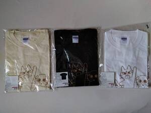 未開封新品・美品【 送料込み 】「しかるねこ」Tシャツ＜サイズ：フリーサイズ（Lサイズ）＞　全３種あり＜３種からの選択式＞　AM専用品