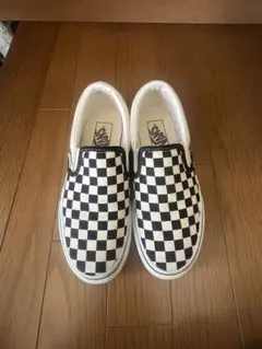 VANS スニーカー スリッポン 白黒