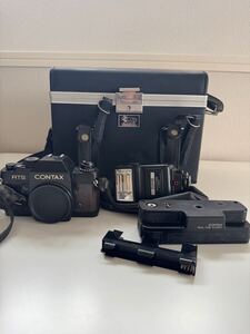 【希少品】コンタックス　CONTAX RTS カメラ おまけ付き　ハードケース　ストロボ　初代