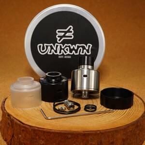 ■Unkwn ≠｜Absolute RDA + Option Cap set [Authentic] 中古・極美品 BF SS BlackPeek Frost 激レア ハイエンド Vape 電子タバコ