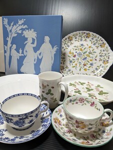 色々★WEDGWOOD ワイルドストロベリー・MINTONハドンホール カップ ソーサーなど全8点