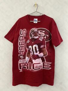 San Francisco 49ers Jerry Rice Tシャツ M MADE IN U.S.A. サンフランシスコ・フォーティナイナーズ ジェリー・ライス NFL ビンテージ 90s