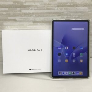 ★Xiaomi シャオミ Xiaomi Pad6 256GB 23043RP34G ミストブルー タブレット端末 動作品