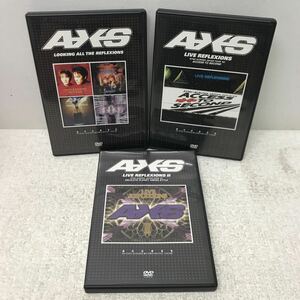 I0904A3 access アクセス AXS DVD 3巻セット セル版 音楽 邦楽 / LOOKING ALL THE REFLEXIONS / LIVE REFLEXIONS Ⅰ Ⅱ 