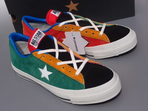 デッド!! 新品!! US 9/ 27,5cm 希少カラー!! 日本製 converse ワンスター MULTI マルチカラー スエード made in japan 箱付