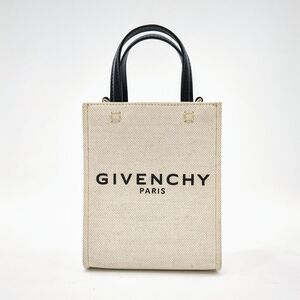 ジバンシー　2WAYバッグ Gトート バーティカルミニ キャンバス×レザー　BB50R9BIGT　GIVENCHY　中古◆3118/静岡清水店