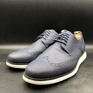 M3271 COLE HAAN コールハーン ZERO DRAND ゼログランド レザー シューズ ウイングチップ 外羽根 メンズ 10M 28.0cm相当 ネイビー 