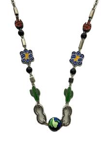 SALUTE◆Cactus fiower flame necklace/ネックレス/マルチカラー/トップ有/レディース